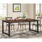 Tribesigns 71"X35.4" Industrial Dining Table Seats 6-8 Rustic Kitchen Table